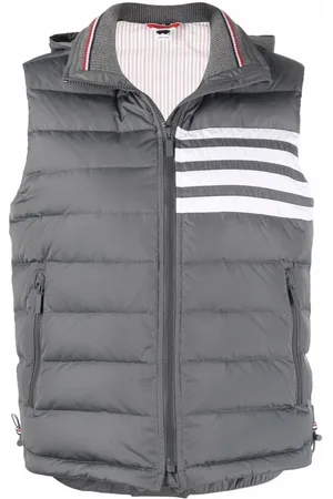 Thom Browne Daunenweste mit Streifen