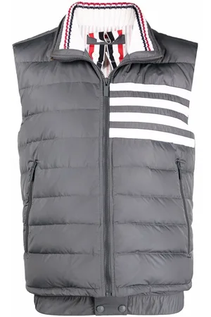 Thom Browne Gefütterte Weste mit Streifen