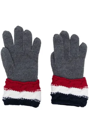 Moncler Handschuhe mit Signature-Streifen
