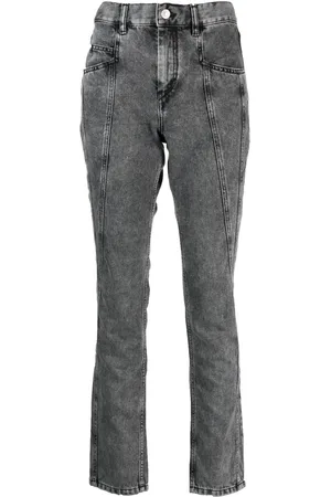 Isabel Marant Skinny-Jeans mit Kontrasteinsatz