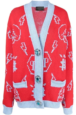 Philipp Plein Jacquard-Cardigan mit Logo