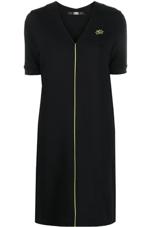 Karl Lagerfeld Minikleid mit V-Ausschnitt