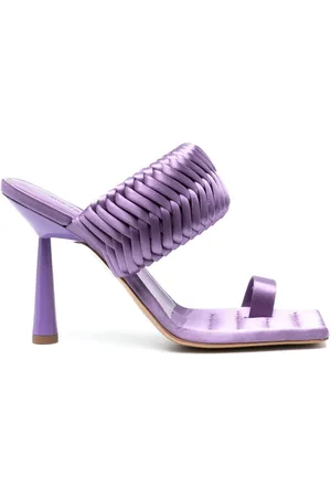 Gia Borghini Gewebte Sandalen mit eckiger Kappe 110mm