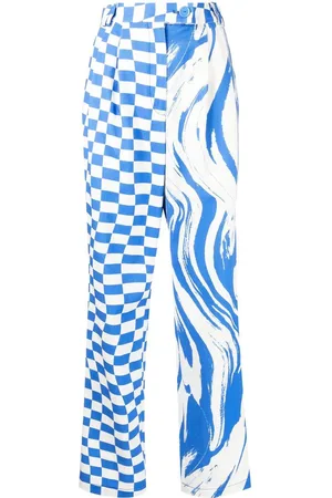 Christopher John Rogers Hose mit Print-Mix