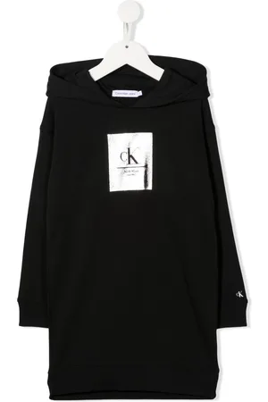 Calvin Klein Kapuzenkleid mit Logo-Print