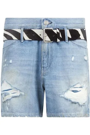 RTA Pierce Distressed-Jeansshorts