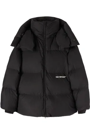OFF-WHITE Gefütterte Jacke mit Logo-Print