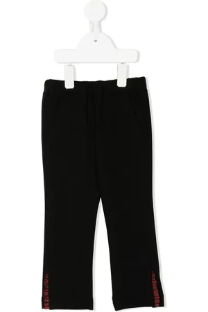 Familiar Straight-Leg-Hose mit Rüschen