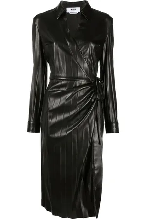 Msgm Kleid in Lederoptik