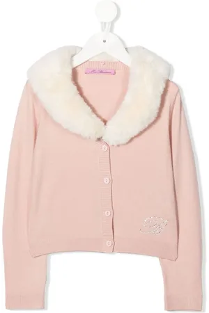 MISS BLUMARINE Cardigan mit Faux Fur