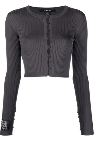 KSUBI Gerippter Cardigan mit Knopfleiste