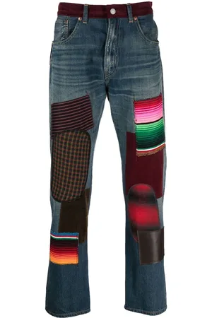 JUNYA WATANABE Slim-Fit-Jeans im Patchwork-Look