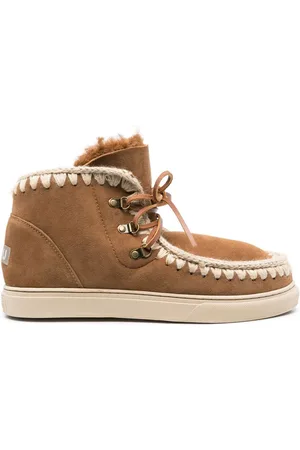 Mou Schnürstiefel aus Shearling