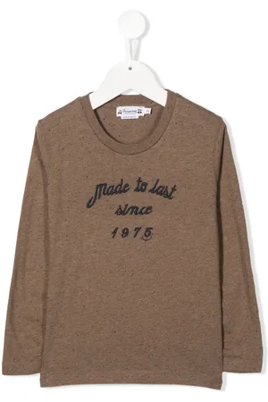 BONPOINT Langarmshirt mit Slogan-Stickerei