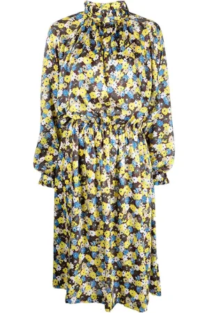 Plan C Kleid mit Margeriten-Print