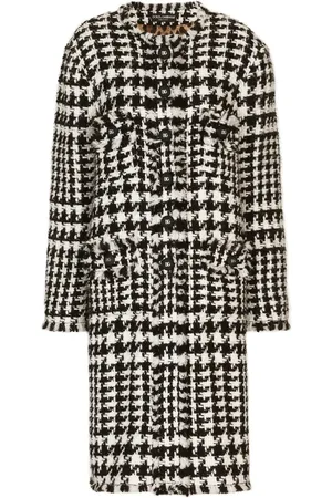 Dolce & Gabbana Einreihiger Tweed-Mantel