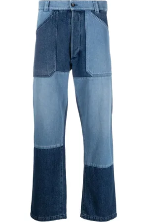 Etro Gerade Jeans im Patchwork-Look