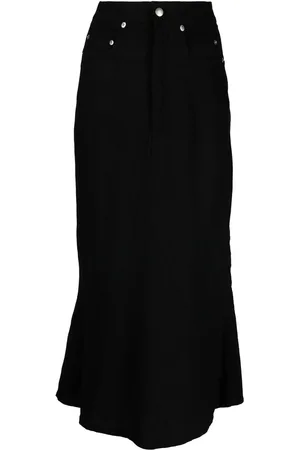 Rick Owens Midirock mit hohem Bund