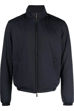 MOORER Gefütterte Jacke mit Stehkragen