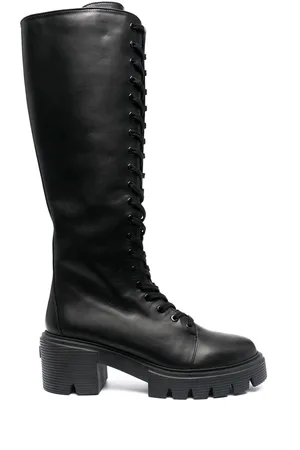 Stuart Weitzman Halbhohe Schnürstiefel 70mm