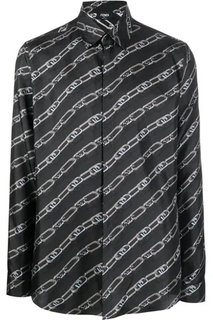 Fendi Seidenhemd mit FF-Print