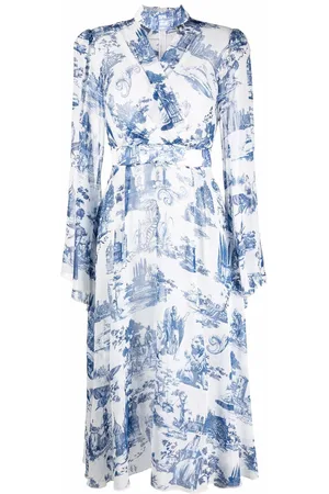 Philipp Plein Georgette.Crystal Seidenkleid