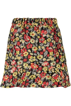 Ganni Rock mit Blumen-Print
