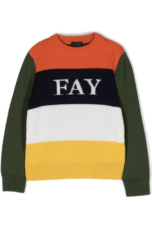 FAY Pullover in Colour-Block-Optik
