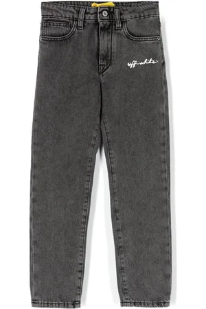 OFF-WHITE Gerade Jeans mit Logo-Print