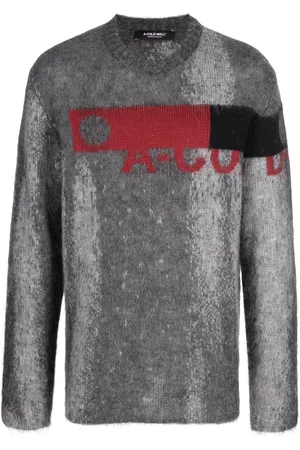 A-cold-wall* Herren Jacquard Pullover - Sprayed-effect logo-jacquard jumper