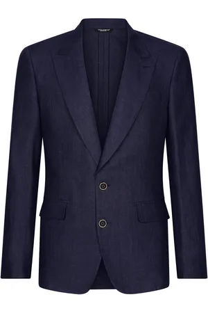Dolce & Gabbana Einreihiges Sicilia-Fit-Sakko aus Leinen