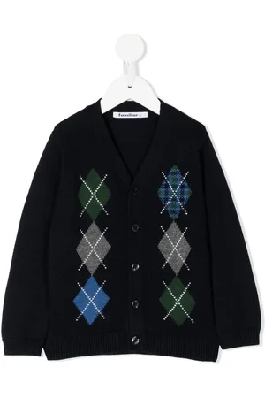 Familiar Cardigan mit Argyle-Muster