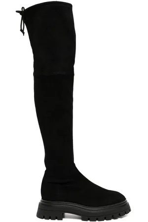 Stuart Weitzman Overknee-Stiefel mit Schleifenverschluss