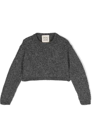 DOUUOD KIDS Mädchen Crop Pullover - Cropped chunky-knit jumper