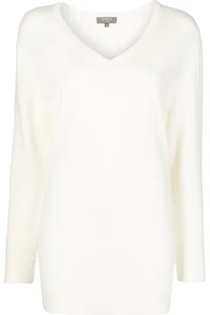 N.PEAL Kaschmirpullover mit V-Ausschnitt