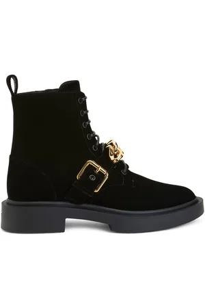 Giuseppe Zanotti Adric Schnürstiefel aus Samt