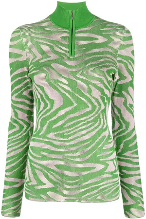 STINE GOYA Pullover mit Wellen-Print
