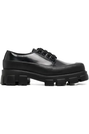 Prada Derby-Schuhe aus gebürstetem Leder