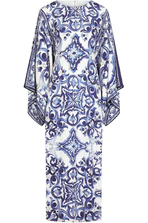 Dolce & Gabbana Maxikleid mit Majolica-Print