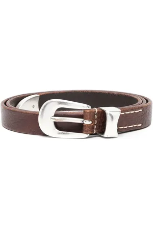 OUR LEGACY Western leather buckle belt