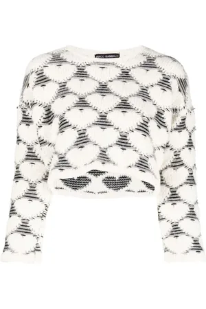 Marco Rambaldi Cropped-Pullover mit Jacquardmuster