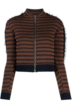 Durazzi Milano Damen Jacquard Jacken - Cropped patterned-jacquard jacket