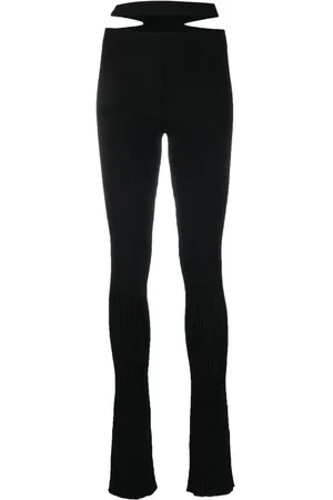 ANDREADAMO Gerippte Hose mit Cut-Outs