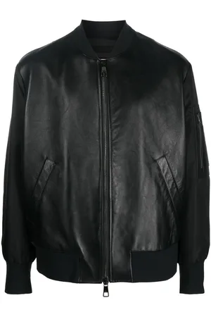 Neil Barrett Bomberjacke mit Ledereinsätzen