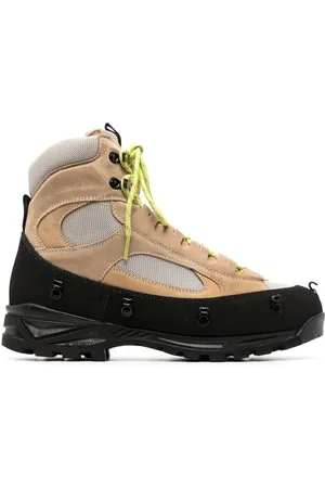 Y / PROJECT Schnürstiefel mit Wildledereinsatz