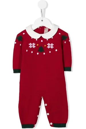 LA STUPENDERIA Intarsien-Pyjama mit Schneeflocken