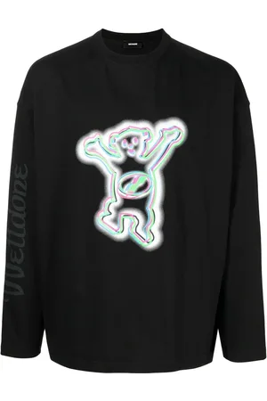 We11 Done Langarmshirt mit grafischem Print