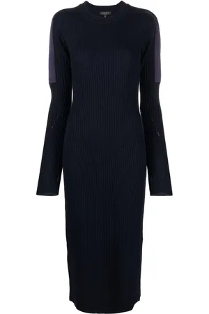 RAG&BONE Geripptes Nikole Midikleid
