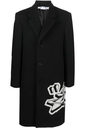 OFF-WHITE Mantel mit Graffiti-Motiv
