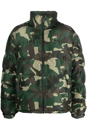 Heron Preston Gefütterte Jacke mit Camouflage-Print